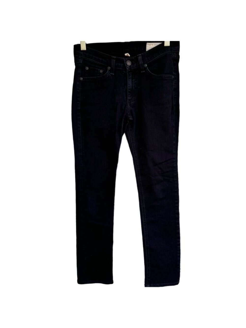 Rag & Bone Women's Coal Skinny Jeans Size 26 Button Fly Cotton Denim Designer - Picture 6 of 15